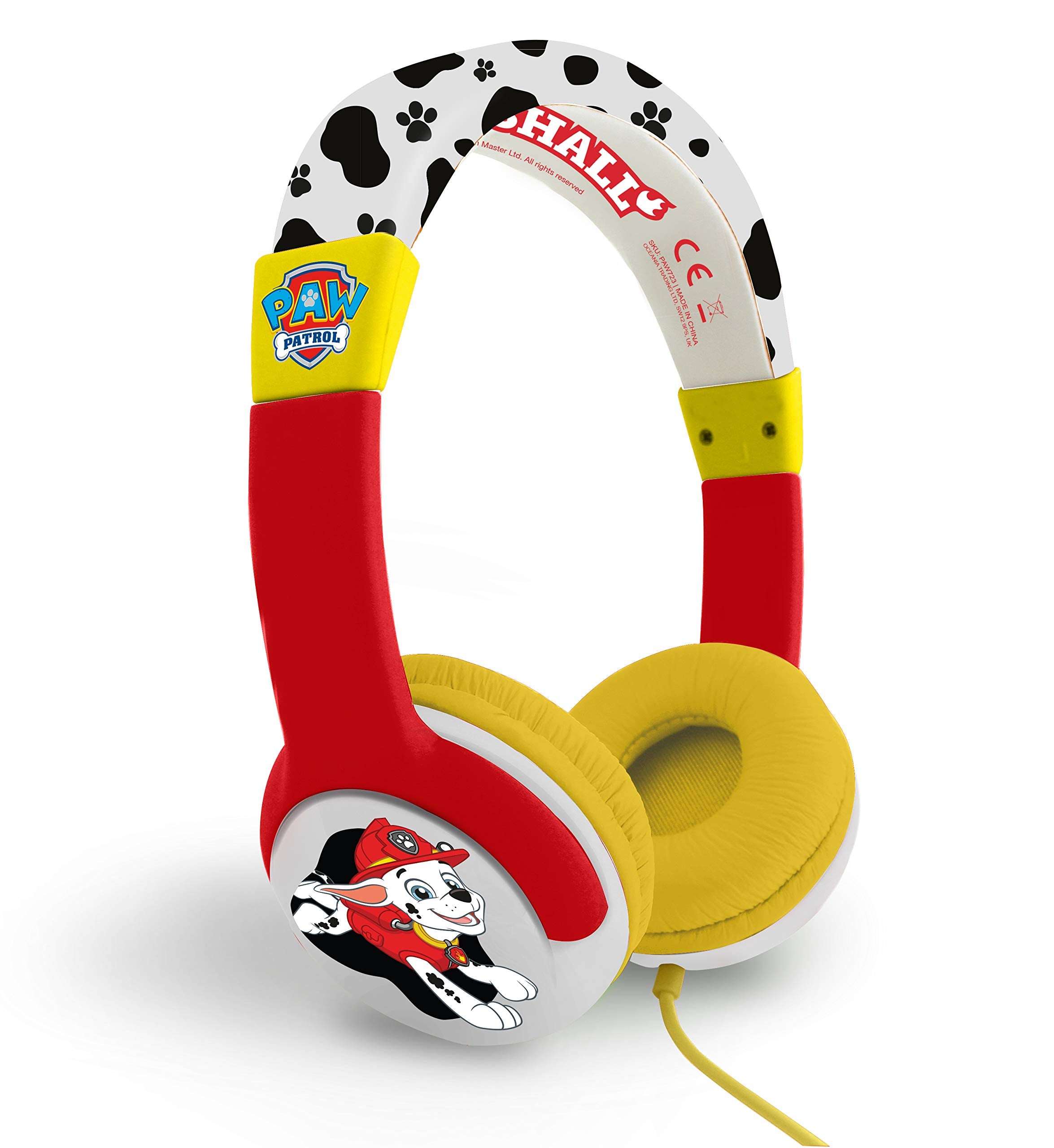 Otl Technologies Paw Patrol Marchall Casque filaire pour enfants Multicolore Otl Technologies Paw Patrol Marchall Casque filaire pour enfants Multicolore